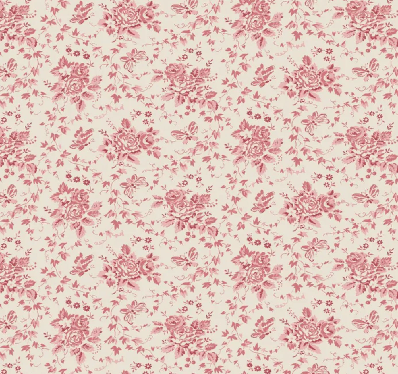 Milkwood - DV6745 Pink Floral w Butterfly - 25cm