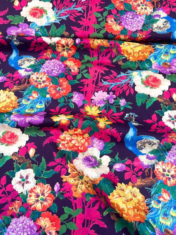 Liberty Tana Lawn - Camberwell Peacock Plum - 25cm