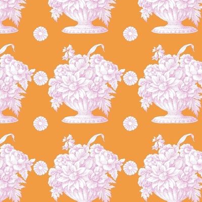 Kaffe - Stone Flowers / Orange - 25cm