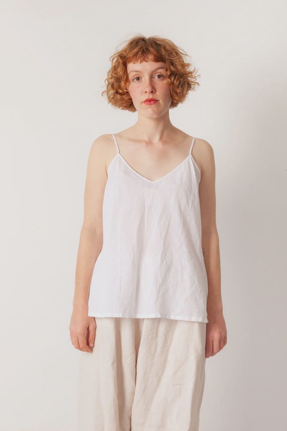 Metta - Imogen Cami - Cotton Voile, Colour: White, Size: 1
