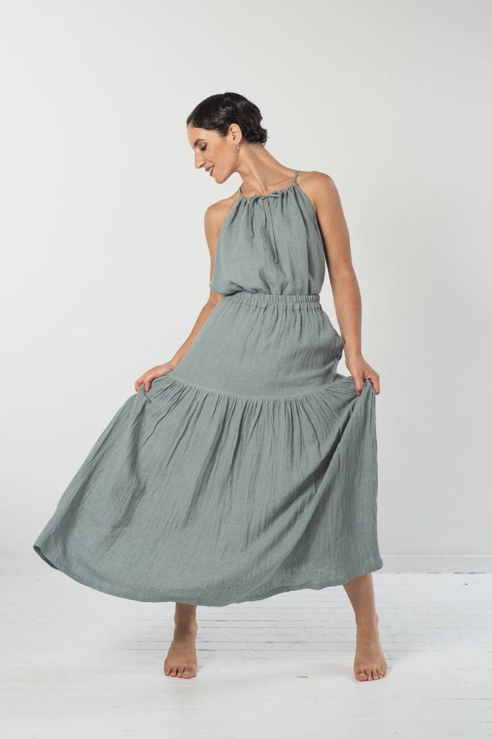 Evas Sunday - Junie Skirt - Jadeite Crush