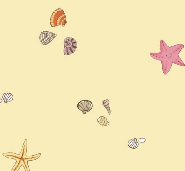 Sunshine &amp; Sandcastles - Seashells - Yellow - 25cm