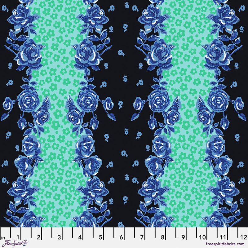 Mon Jardin - Rose Stripe / Blue - 25cm