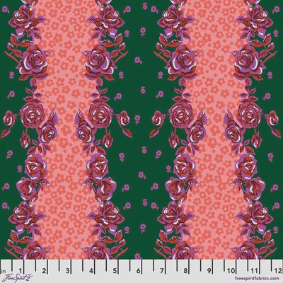 Mon Jardin - Rose Stripe / Forest - 25cm