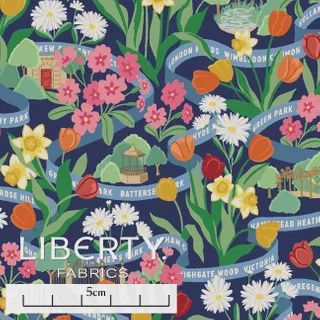 Liberty Tana Lawn - London Collection - Park Posy A— 25cm