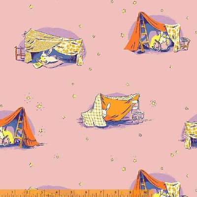 Heather Ross Lucky Rabbit - Quilt Tent / Lilac - 25cm