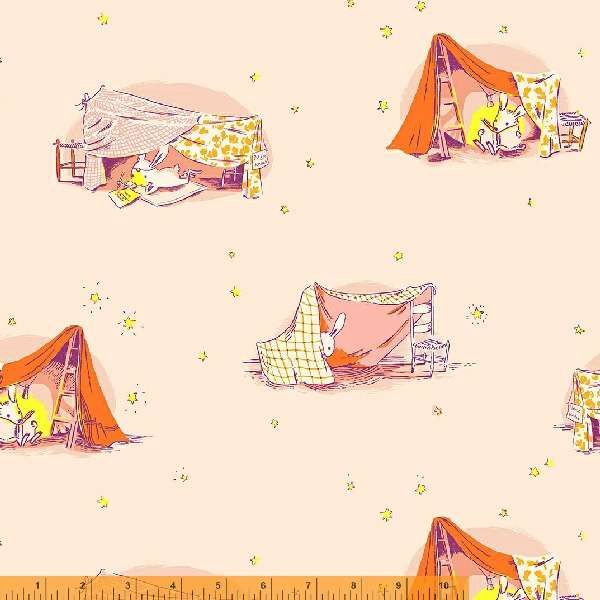Heather Ross Lucky Rabbit - Quilt Tent / Blush - 25cm