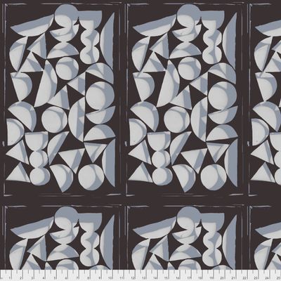 Bookhou Vestige - Shapes / Charcoal - 25cm
