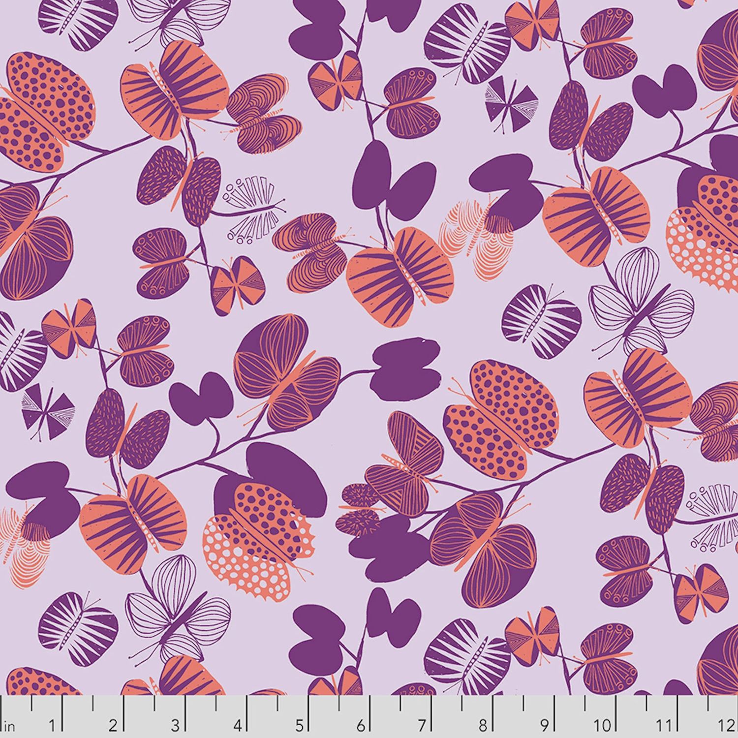 Bookhou After The Rain - Butterfly Leaves / Coral - 25cm