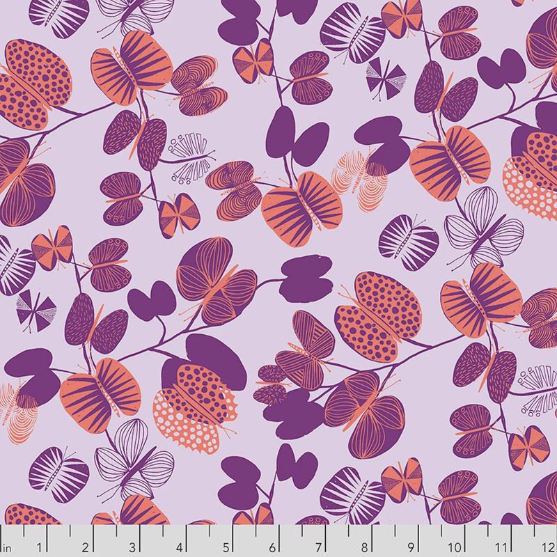 Bookhou After The Rain - Butterfly Leaves / Coral - 25cm