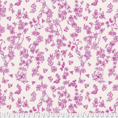 Woodland Walk - Butterflies in the Garden / Cerise - 25cm