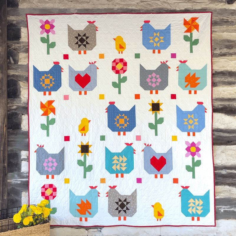 Quilty Chicks Pattern by Leila Gardunia