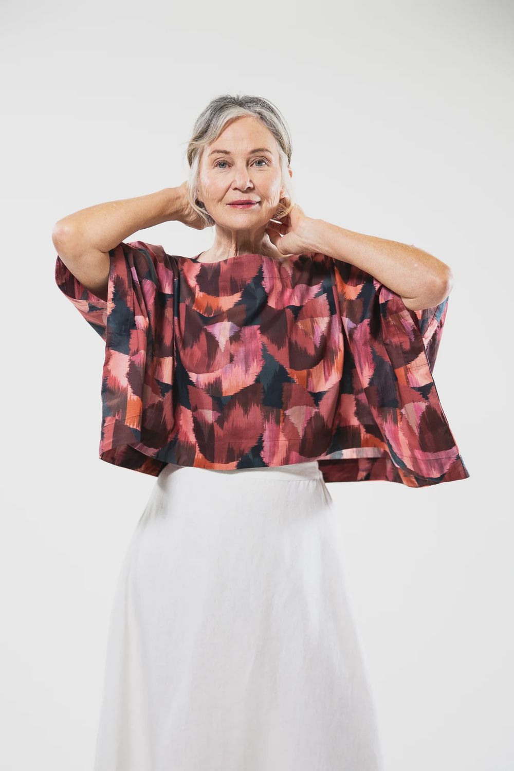 Evas Sunday - Tommy Top / Liberty Ikat Tulip, Size: S