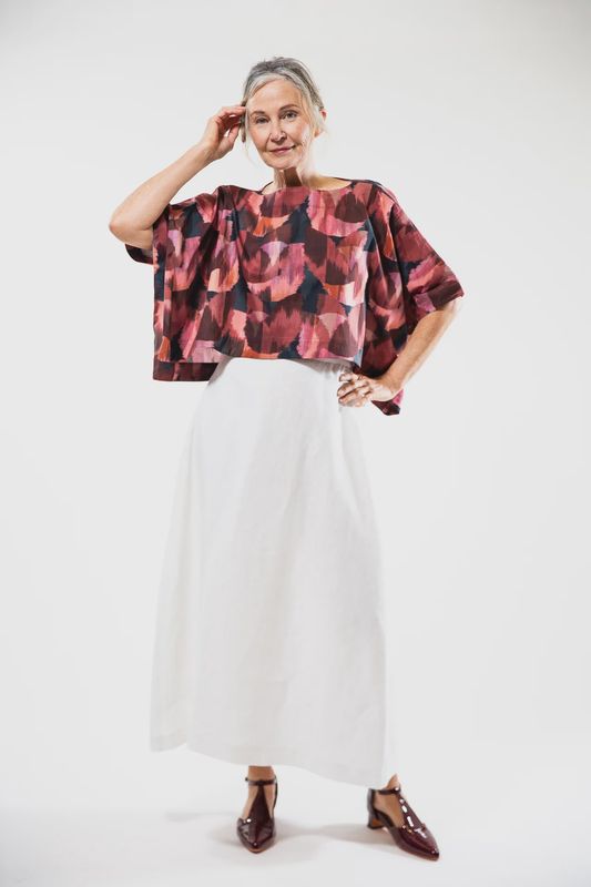 Evas Sunday - Tommy Top / Liberty Ikat Tulip