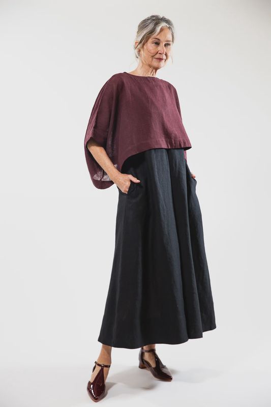 Eva&#39;s Sunday - Tommy Top / Merlot Linen