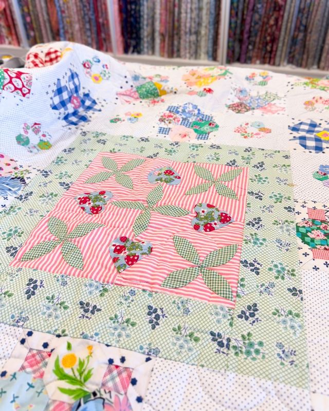 Strawberry Field Quilt Pattern by Judy Newman