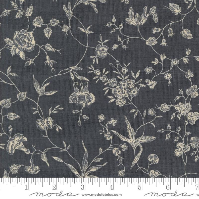 French General - Sacre Bleu / Indigo Floral - 25cm