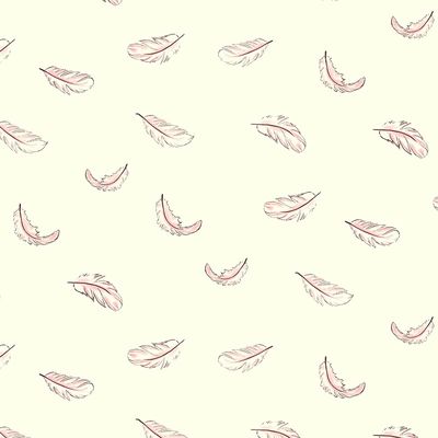 Swan Lake / Floating Feathers / Cream / 25cm
