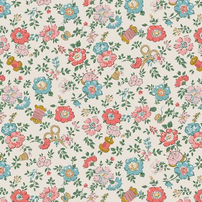 Liberty Lasenby Cotton / Tudor Celebration - Haberdashery Floral B / 25cm