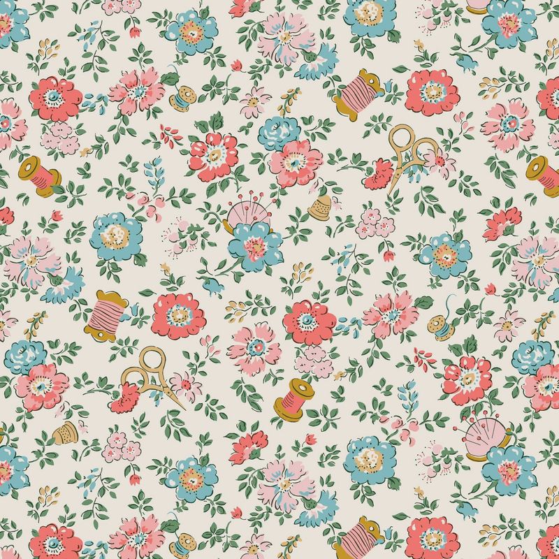 Liberty Lasenby Cotton / Tudor Celebration - Haberdashery Floral B / 25cm