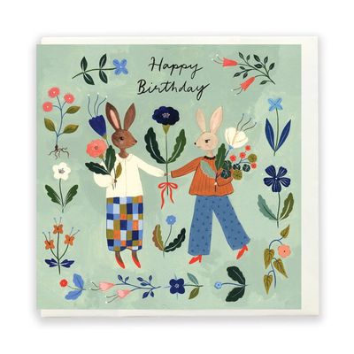Flowers Everywhere Birthday Card