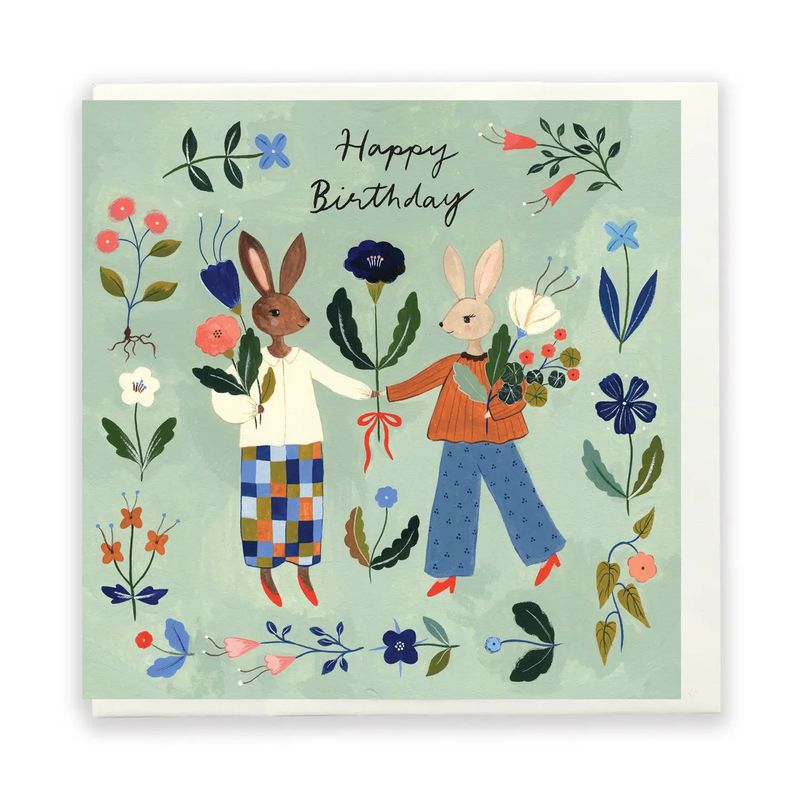 Flowers Everywhere Birthday Card