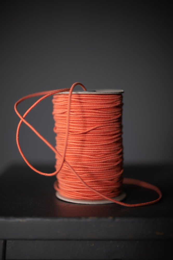 Merchant &amp; Mills / Recycled Cotton Elastic 3MM / Orange Pop