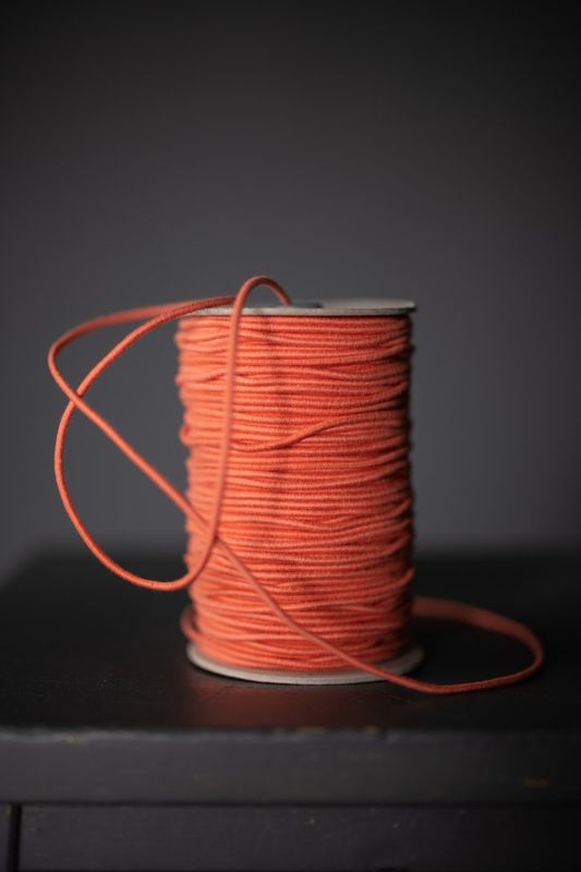 Merchant &amp; Mills / Recycled Cotton Elastic 3MM / Orange Pop