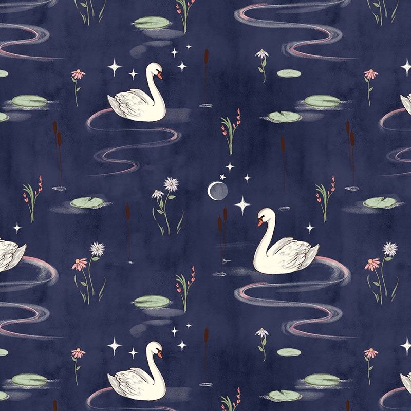 Swan Lake / Swans / Midnight - 25cm