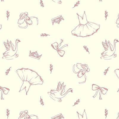 Swan Lake / Ballet Toile / Blush - 25cm