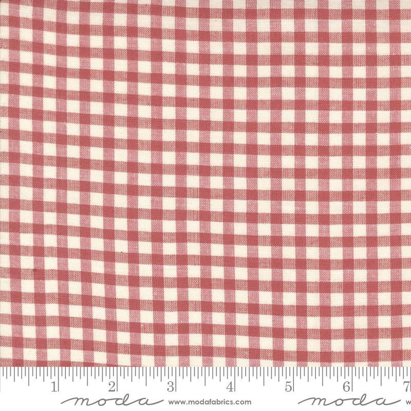 French General Woven Gingham / Garance Pearl / 25cm