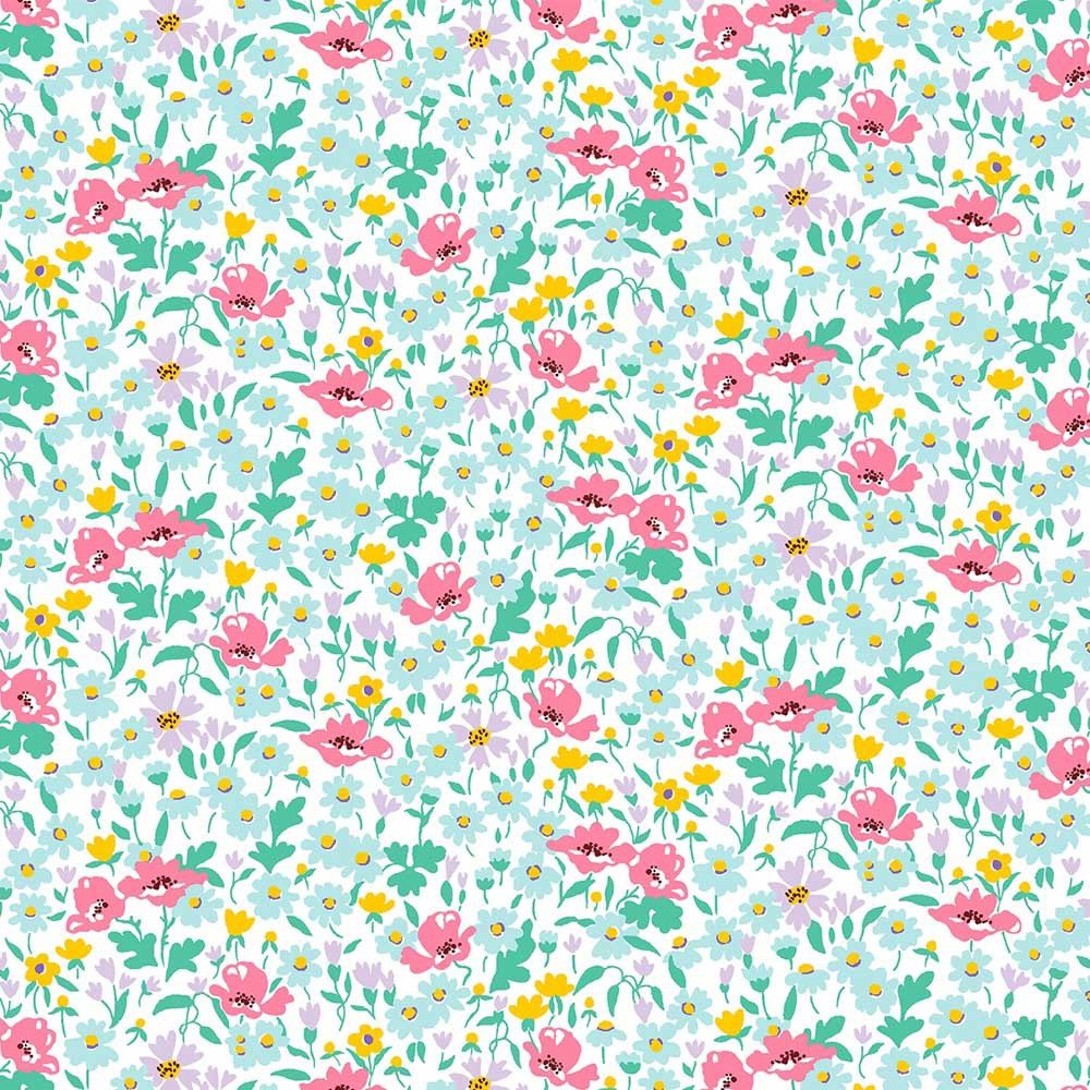 Liberty Lasenby Cotton / Riviera - Wildflower Poppy B - 25cm