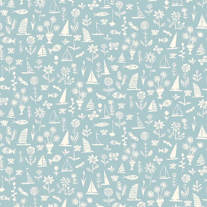 Liberty Lasenby Cotton / Riviera - Sealife D - 25cm