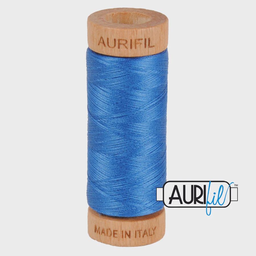 SALE Aurifil Thread 80 wt, Colour: 2730 Delf Blue