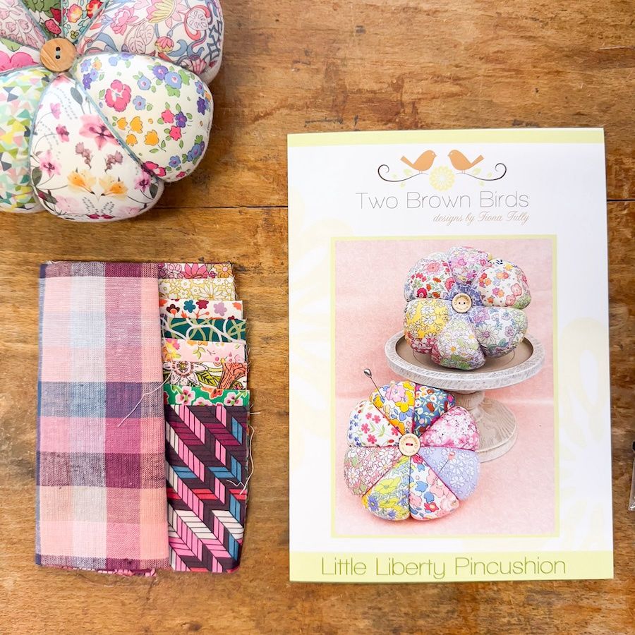 Little Liberty Pincushion Kit - Pattern &amp; Fabric