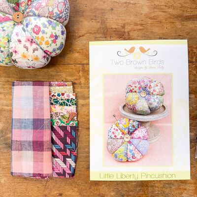 Little Liberty Pincushion Kit - Pattern &amp; Fabric