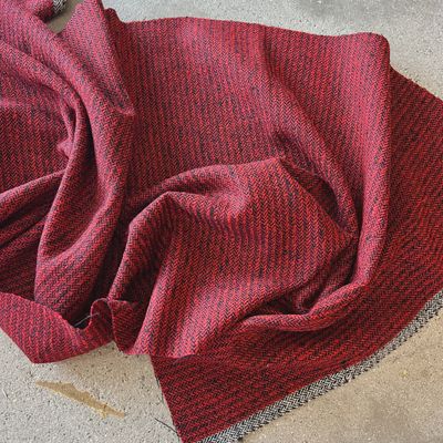 100% Wool Fabric / Emberstone - 25cm