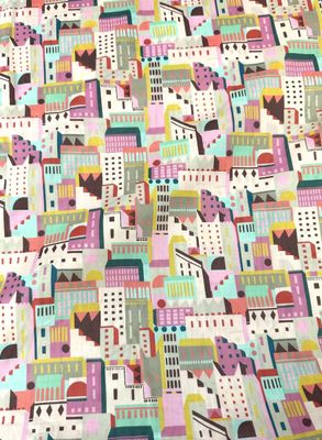 Liberty Tana Lawn - Patchwork Town C - 25cm