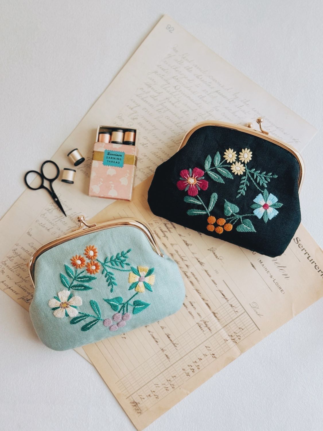 Floral Purse Kit - Alice Makabe
