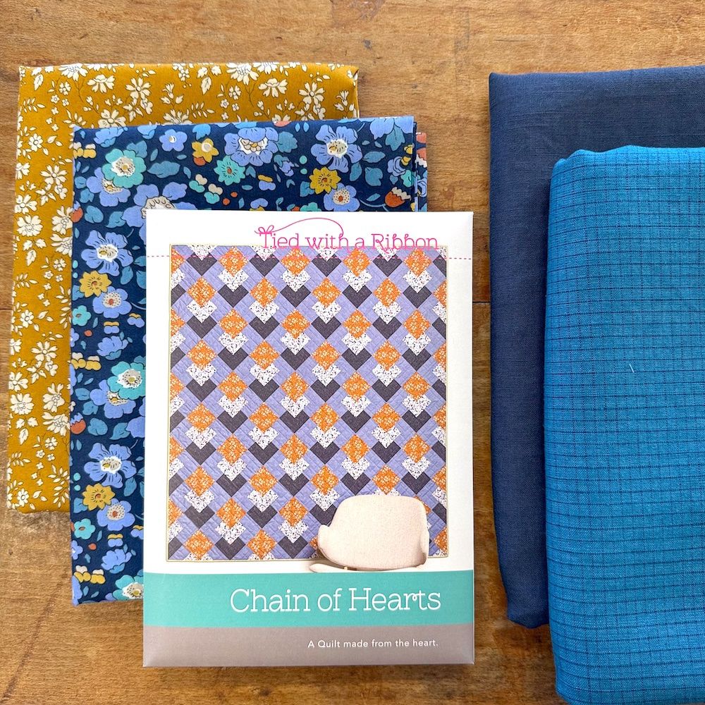 Chain of Hearts Quilt Kit - Moody Colours