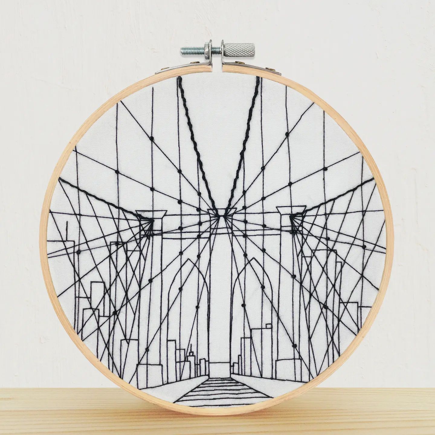 Embroidery Kit / Brooklyn Bridge NYC