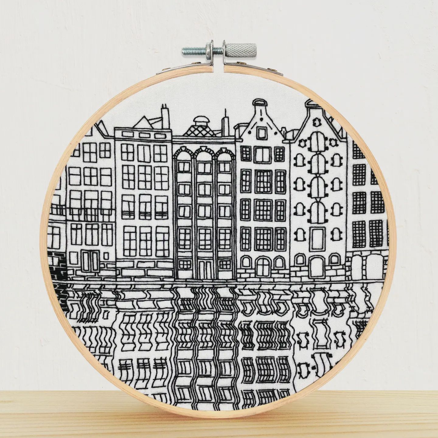 Embroidery Kit / Gingerbread Houses Amsterdam