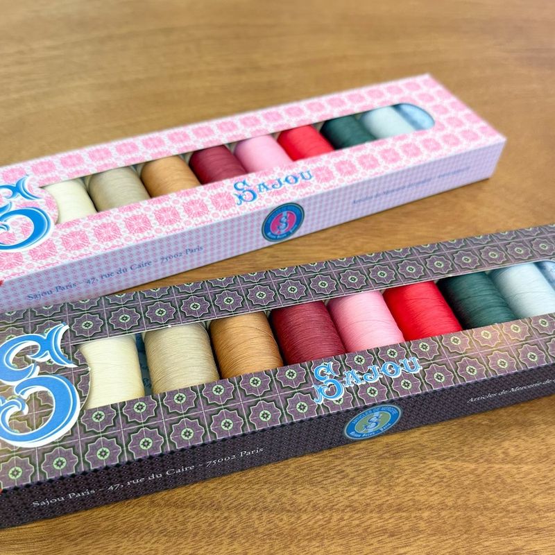 Sajou Fil à Gant Thread Set of 8 Spools/ Classic Tones
