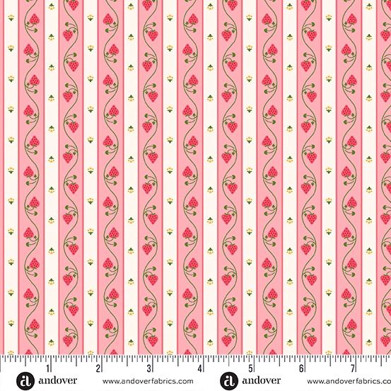 Strawberry Honey Pink Stripe - 25cm