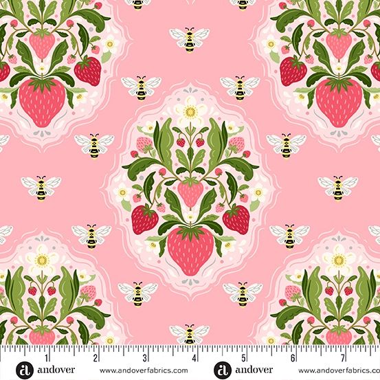 Strawberry Honey Pink Medallion - 25cm