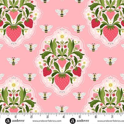 Strawberry Honey Pink Medallion - 25cm