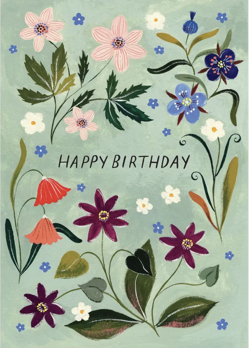 Happy Birthday Floral #2 card