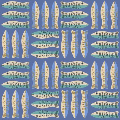 Ooh Lucky Lucky - Sardines / Twilight - 25cm