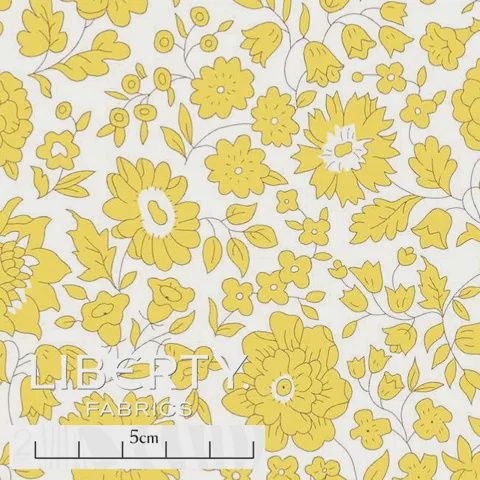 Liberty Tana Lawn - Floral Journey / D&#39;Anjo Sky A / 25cm