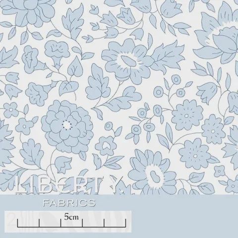 Liberty Tana Lawn - Floral Journey / D&#39;Anjo Sky B / 25cm